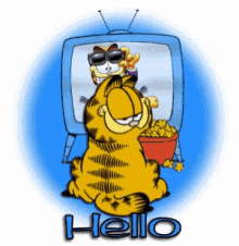 Hello Garfield GIF - Hello Garfield Tv GIFs