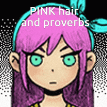 Omori Pink Hair GIF - Omori Pink Hair Proverbs GIFs