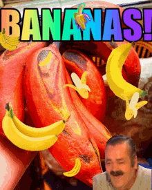 bananas banana fruit crazy wild