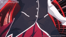 a crunchyroll ad shows a man in a suit