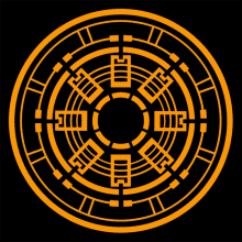 a black background with a yellow circle that says ' i ' on it