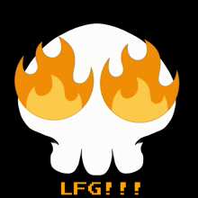 Skull Lfg GIF - Skull Lfg Flame GIFs