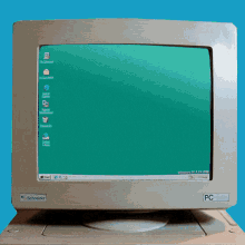 a computer monitor displays a lab forward logo