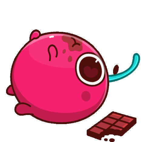 Cherry Chocolate Sticker - Cherry Chocolate Eat Stickers