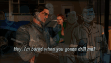 Gtagif Gta One Liners GIF - Gtagif Gta One Liners Hey Im Bored When You Gonna Drill Me GIFs