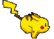 Pikachu-running-110-80 Sticker - Pikachu-running-110-80 Stickers