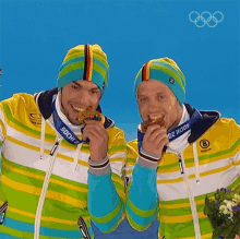 Biting Off Our Medal Luge GIF - Biting Off Our Medal Luge Tobias Arlt GIFs