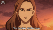 Your Face Is An Absolute Mess Sara Logan GIF - Your Face Is An Absolute Mess Sara Logan Ninja Kamui GIFs