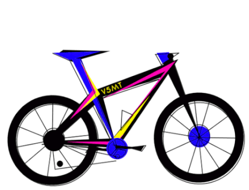 Bike V5mt Sticker - Bike V5mt Biking Stickers