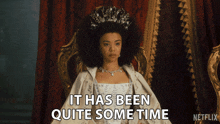 It Has Been Quite Some Time Young Queen Charlotte GIF - It Has Been Quite Some Time Young Queen Charlotte Queen Charlotte A Bridgerton Story GIFs