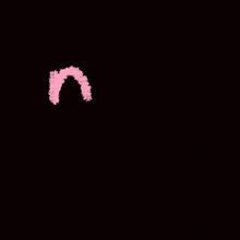 pink letters on a black background that say nho anh