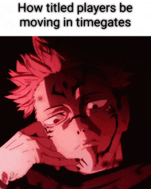 a picture of a person with the words " how titled players be moving in timegates "