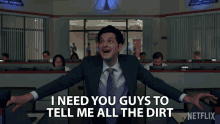 I Need You Guys To Tell Me All The Dirt Tony Scarapiducci GIF - I Need You Guys To Tell Me All The Dirt Tony Scarapiducci Ben Schwartz GIFs