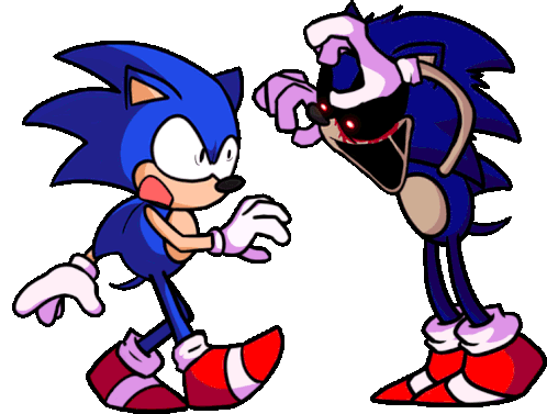 Sonic Exe Confronting Yourself Sticker - Sonic Exe Confronting Yourself Fnf  - Discover & Share GIFs