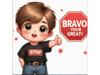 Stop Bravo Sticker