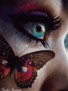 Fantasy Beautiful Lady GIF - Fantasy Beautiful Lady Cool Lady With Butterfly GIFs