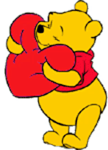 winnie the pooh flashing heart