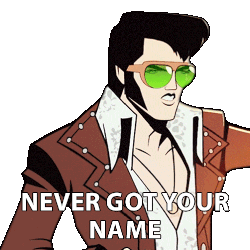 Never Got Your Name Agent Elvis Presley Sticker - Never Got Your Name Agent Elvis Presley Matthew Mcconaughey Stickers