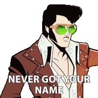 Never Got Your Name Agent Elvis Presley Sticker - Never Got Your Name Agent Elvis Presley Matthew Mcconaughey Stickers