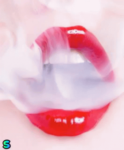 hjul Variant Oh Smoke Lips GIF - Smoke Lips Cute - Discover & Share GIFs