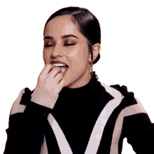 becky g eating hungry taste it pouty lips