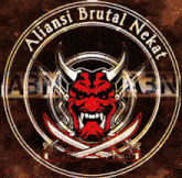 a logo that says ' alliansi brutal nekat ' on it