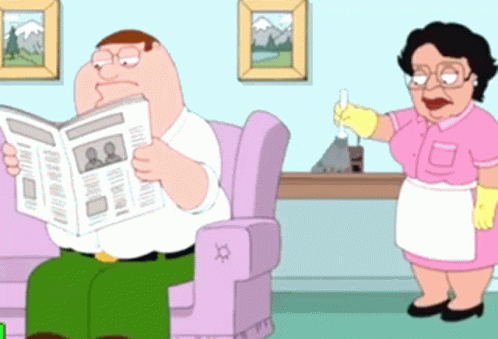 Consuela Dusting GIF - Consuela Dusting Family Guy - Discover & Share GIFs