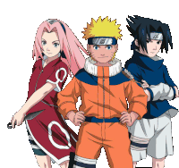 Sasuke X Naruto X Sakura Sticker