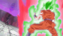 Goku Ssj Green Kaioken Power Is Rising GIF