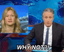 Why Not GIF - Jon Stewart Why Not Why GIFs
