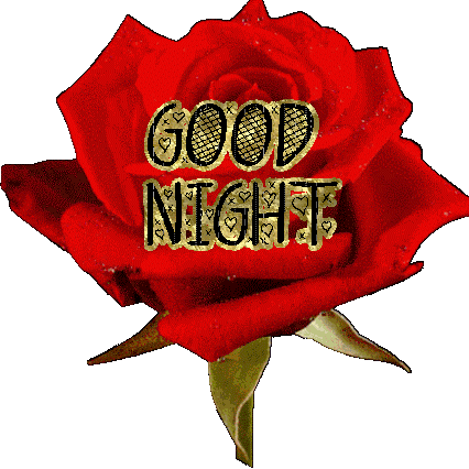 Good Night Rose Sticker - Good Night Rose Heart Rose Stickers