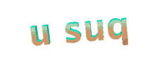 U Suq Animated Text GIF