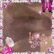 a picture frame with the words i love you