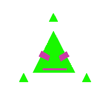 Dance Triangle Sticker - Dance Triangle Triangle Shape Stickers
