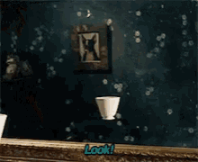 Look Ghost Cup GIF - Look Ghost Cup Mirror GIFs