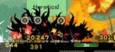 a video game screen shows a bunch of monsters and says heretics on it