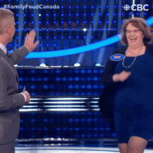 High Five Gerry Dee GIF - High Five Gerry Dee Family Feud Canada GIFs