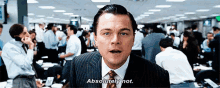Absolutely Absolutely Not GIF - Absolutely Absolutely Not Wolf Of Wall Street GIFs