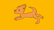 a cartoon drawing of a cat with a purple nose