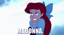 Madonna Ariel Lasirenetta Disney Facepalm GIF - Madonna Ariel Meme GIFs