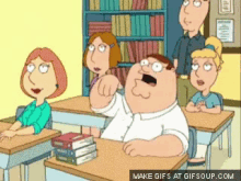 Peter Griffin Raise Hand GIF - Hand Familyguy Peter GIFs
