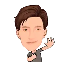 a cartoon of a man with a green eye and tears coming out of his eyes