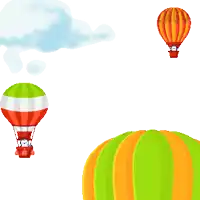 a cartoon drawing of a hot air balloon with the word pengu written on the bottom