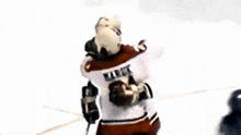 a hockey player with the number 21 on their back