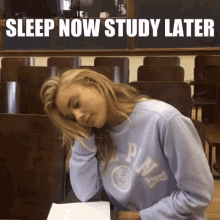 Sleep Now Study Later GIF - Sleep Now Study Later GIFs