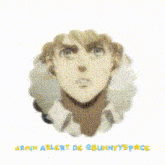 a blurred image of a sphere with the words " armin arlert de gounnyspace " written below it