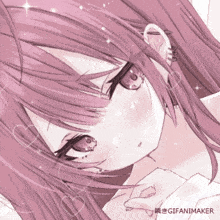 a picture of a girl with a gifanimaker logo on the bottom