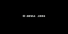 a black background with white text that says sega 1994 .