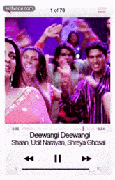 a group of people are dancing in a video that says deewangi deewangi