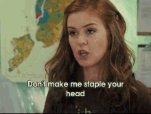 Staple Your Head GIF - Definitely Maybe Isla Fisher Angry GIFs